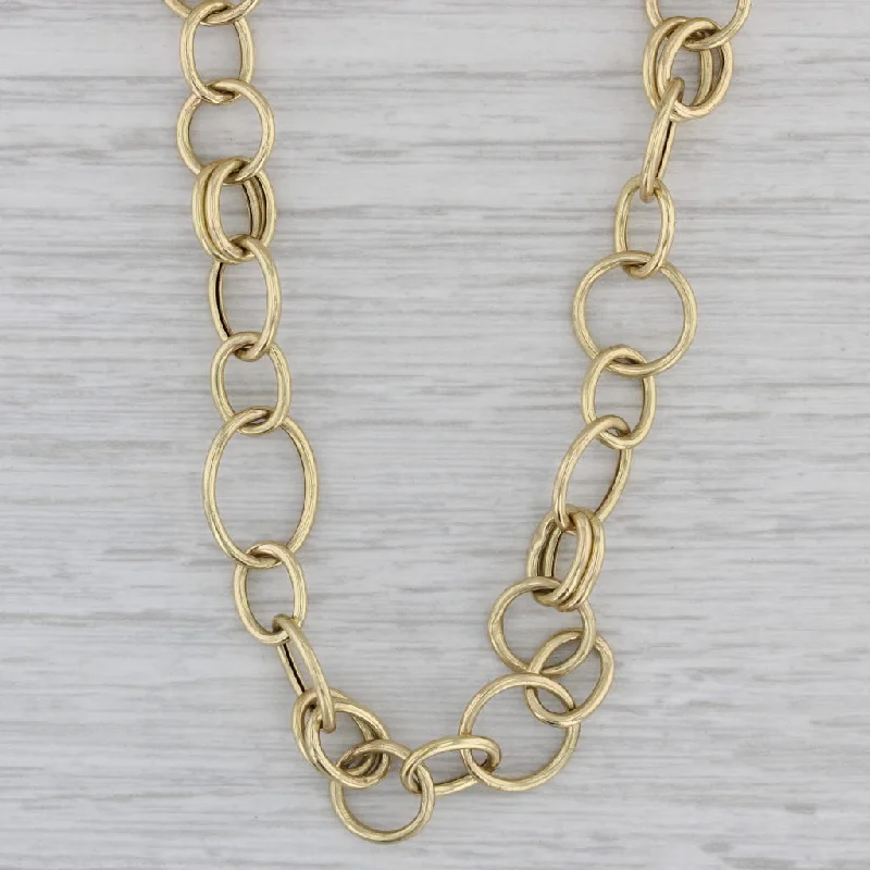 Charm Pendant Necklaces-Ippolita 33.25" Linked Rings Bangle Necklace 18k Yellow Gold