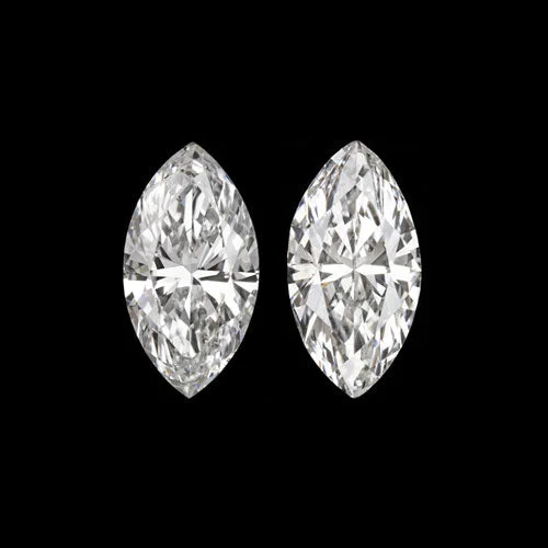 Gold Hoop Stud Earrings-MARQUISE CUT DIAMOND MATCHING PAIR F-G VS-SI1 0.36ct STUD EARRINGS LOOSE ACCENT