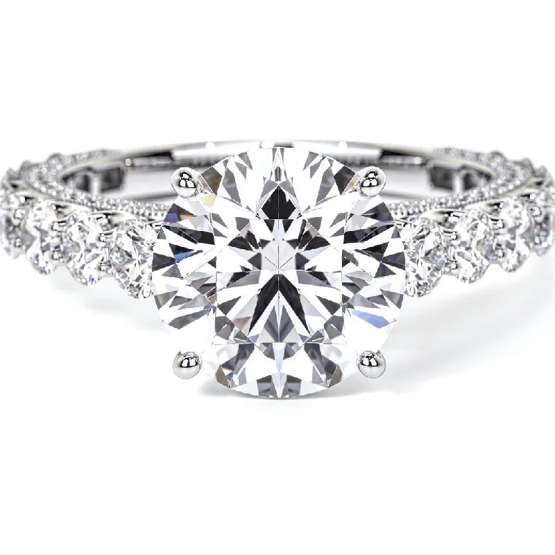 Fashion Rings for Women-Exquisite Dazzling Diamond Engagement Ring