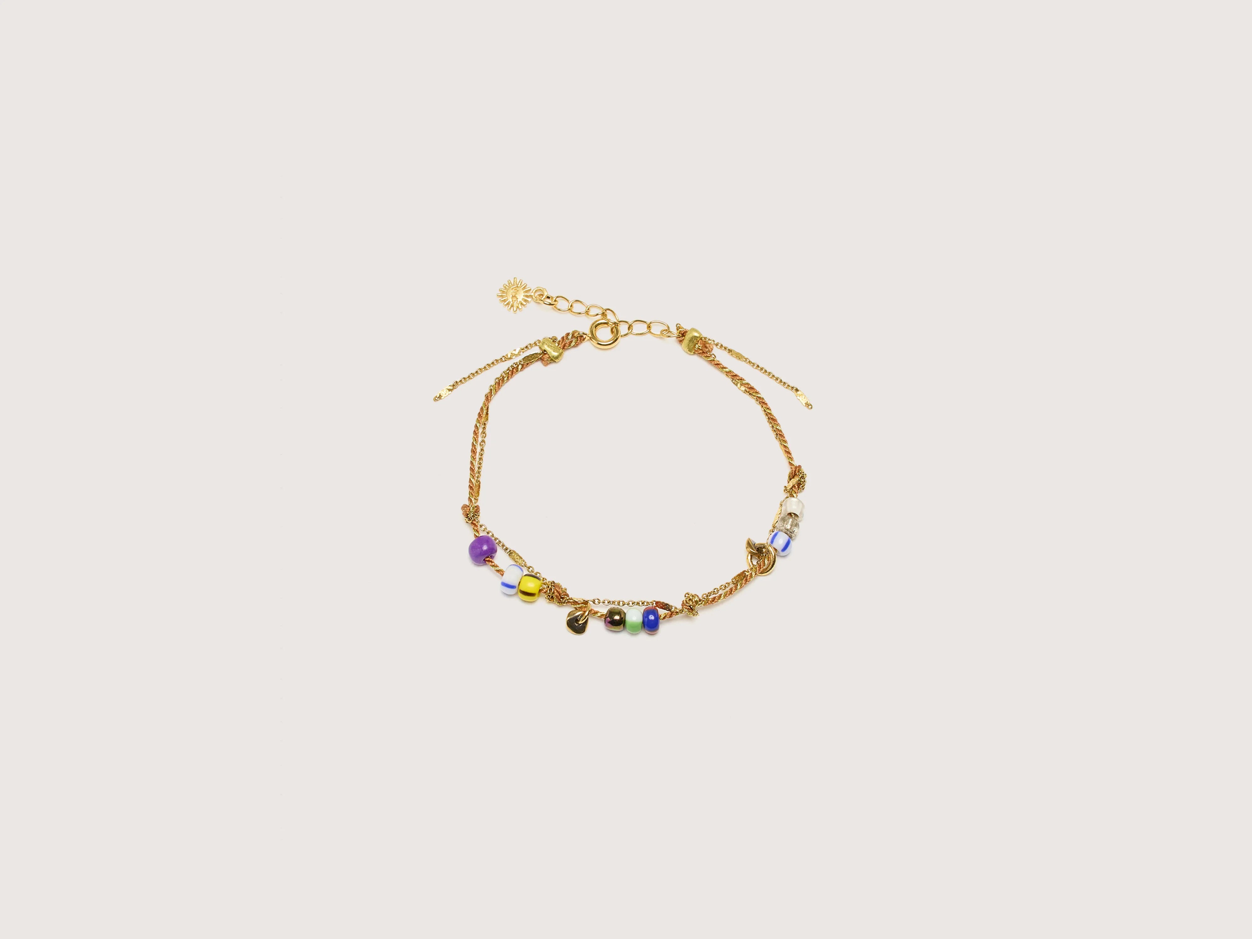 Adjustable Gold Bangle Bracelets-Sugar Loaf Bracelet (242 / W / MULTICOLOR)