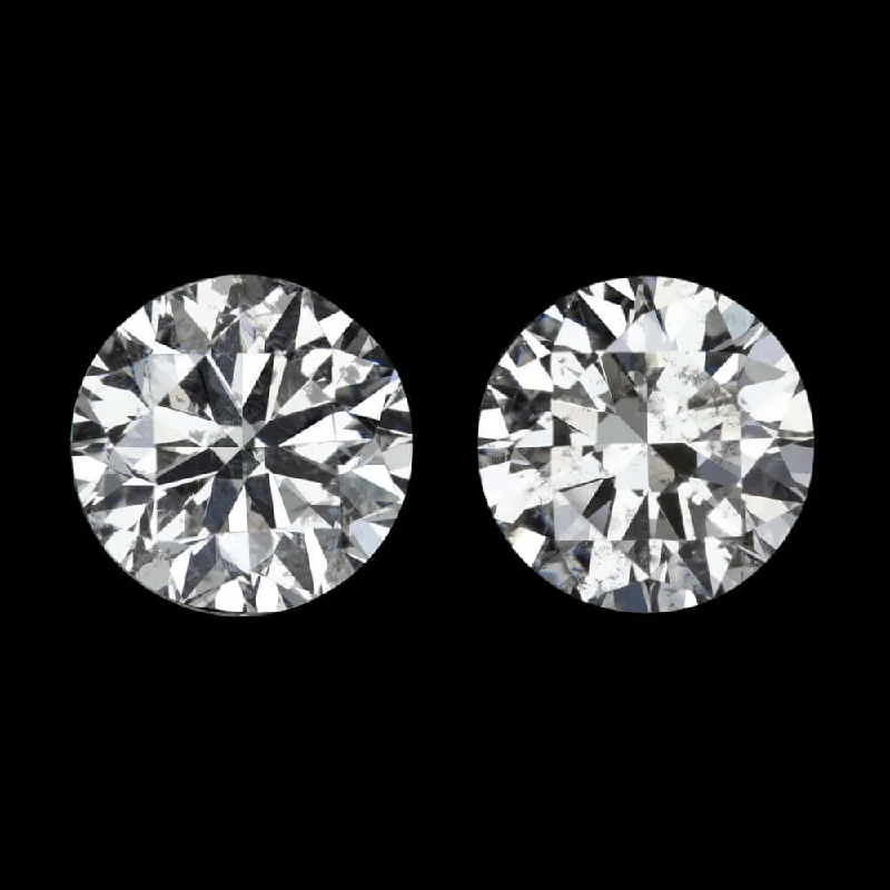 Chic Gold Earrings-EX CUT 0.82ct F-G CLEAN NATURAL DIAMOND STUD EARRINGS ROUND BRILLIANT 3/4ct PAIR