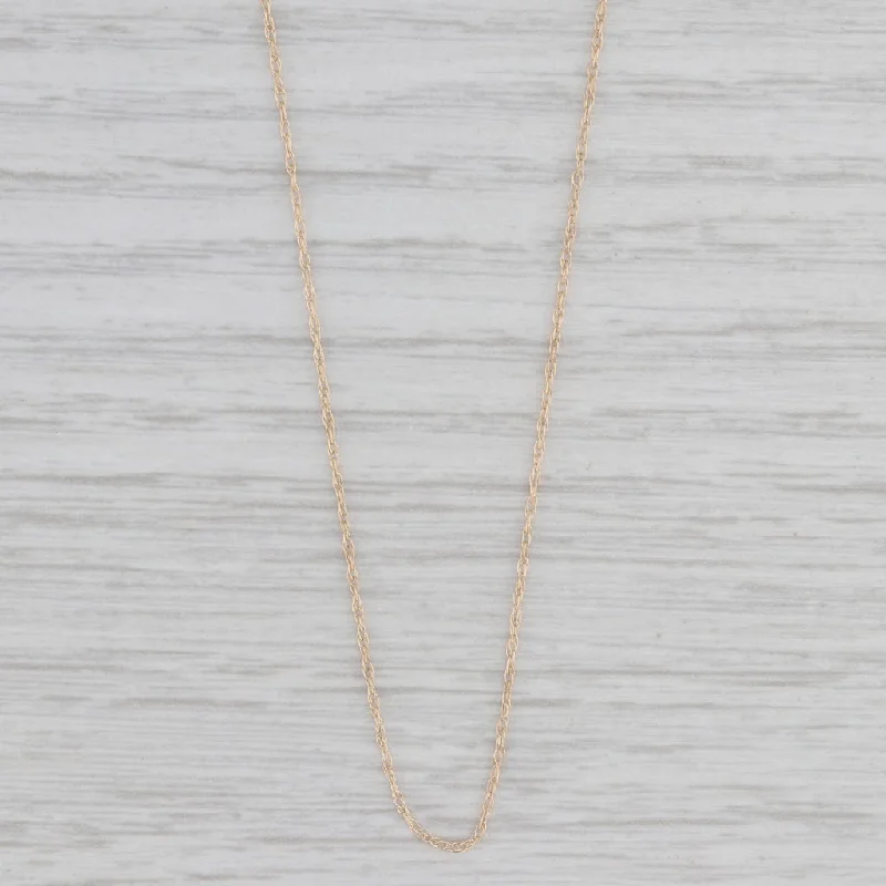 Fashionable Necklaces-18" 0.9mm Fine Rope Chain Necklace 14k Yellow Gold