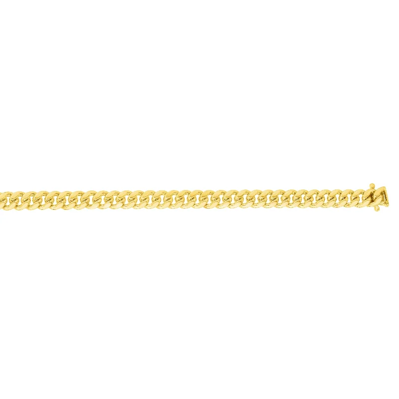 Leaf Pendant Necklaces-26" 14k Yellow Gold 3.9Mm Miami Cuban Link Necklace