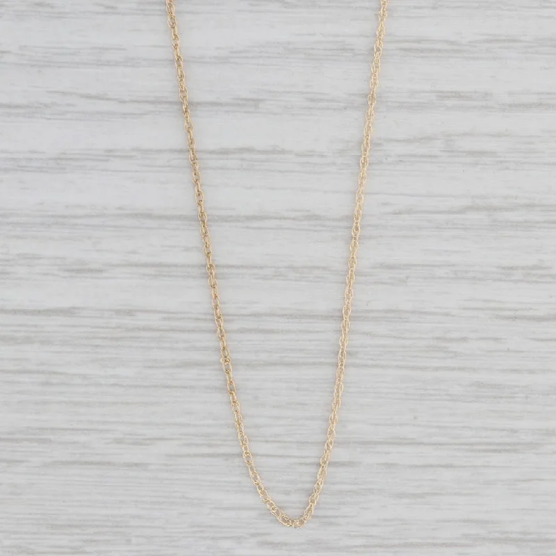 Classic Necklaces-18" 0.7mm Fine Rope Chain Necklace 14k Yellow Gold