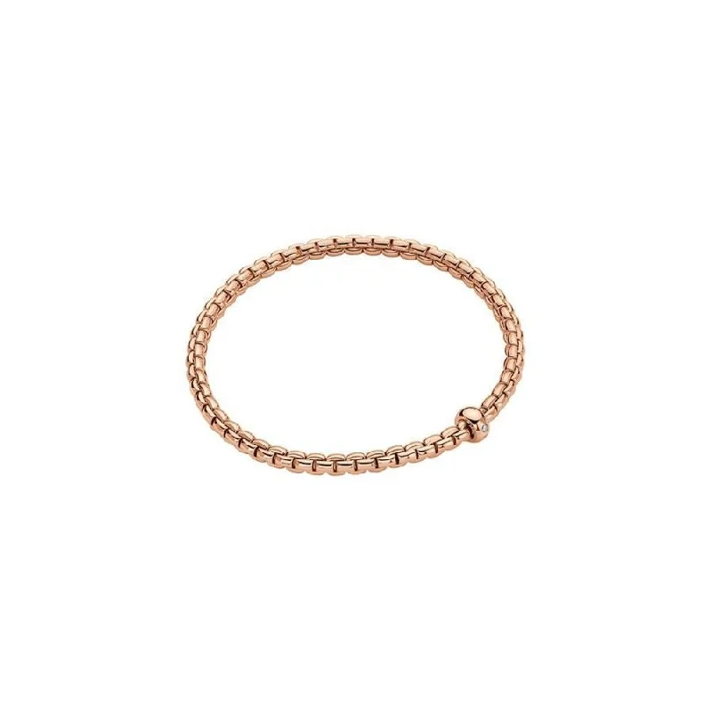 Silver Stackable Bracelets-Eka Bracelet - 18ct Rose gold