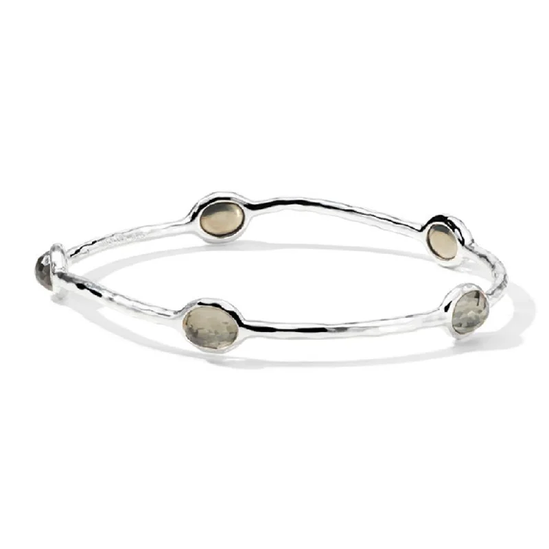 Adjustable Wedding Bangles-Ippolita Sterling Silver 5-Stone Bangle