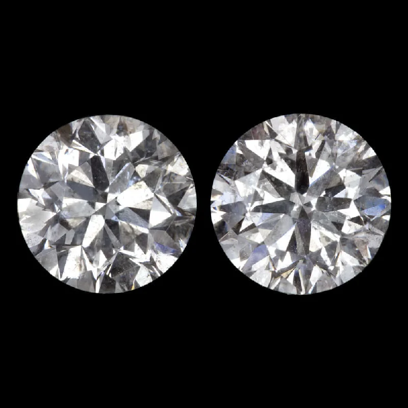 Cute Earrings-1.44ct VERY GOOD CUT DIAMOND STUD EARRINGS NATURAL ROUND BRILLIANT MATCHING PAIR