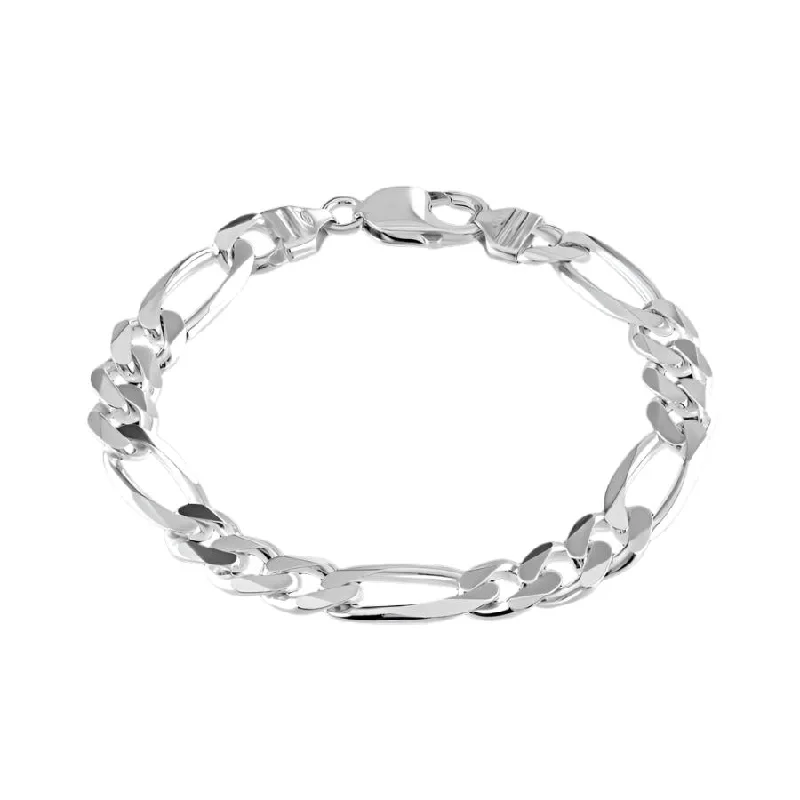 Interlocking Bracelets-Silver Figaro Bracelet