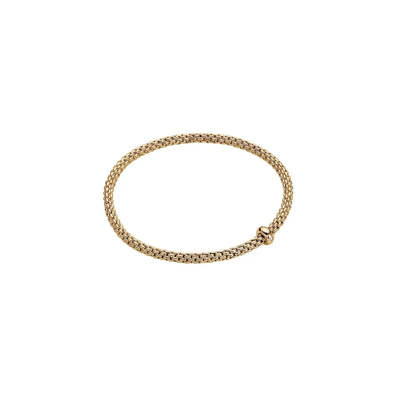 Tennis Bracelets-Prima Bracelet Yllw dia 0.01ct - 18ct Yellow gold