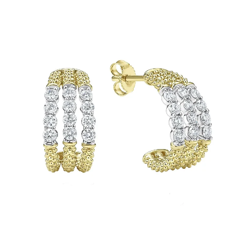 Long Earrings-Superfine Diamond Hoop Earrings