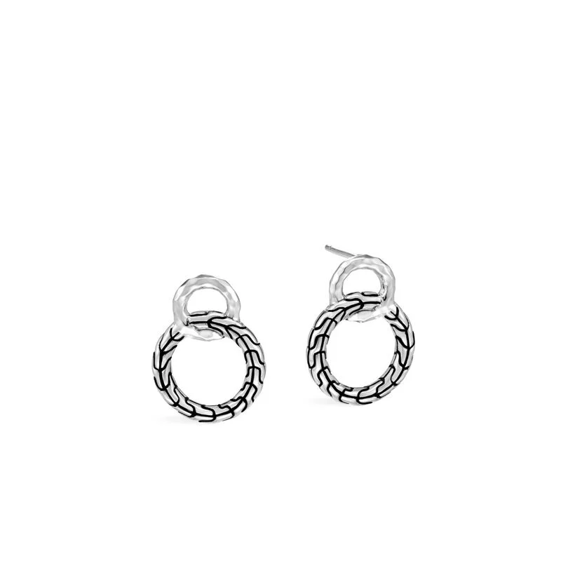 Classic Earrings-John Hardy Classic Chain Interlinking Stud Earring EB90580