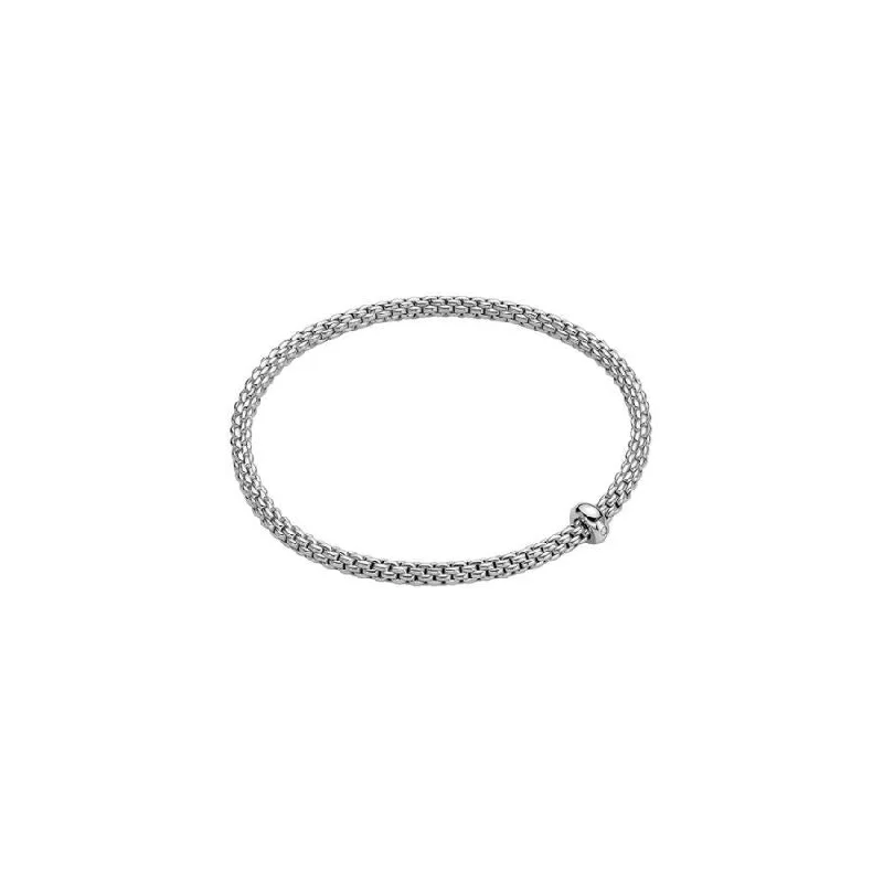 Silver-Plated Bracelets-Prima Bracelet - 18ct White gold