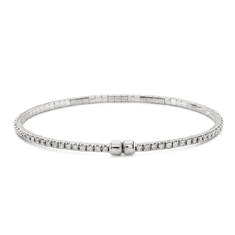 Custom Designed Bracelets-1.50ct Round Brilliant Cut Diamond Line Bracelet