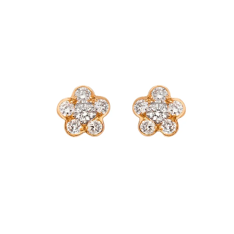 Gold Plated Hoop Earrings-Tuilerie Diamond Stud Earrings