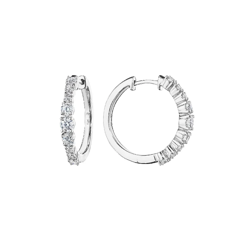 Polished Earrings-Petite Wave Hoop Earrings