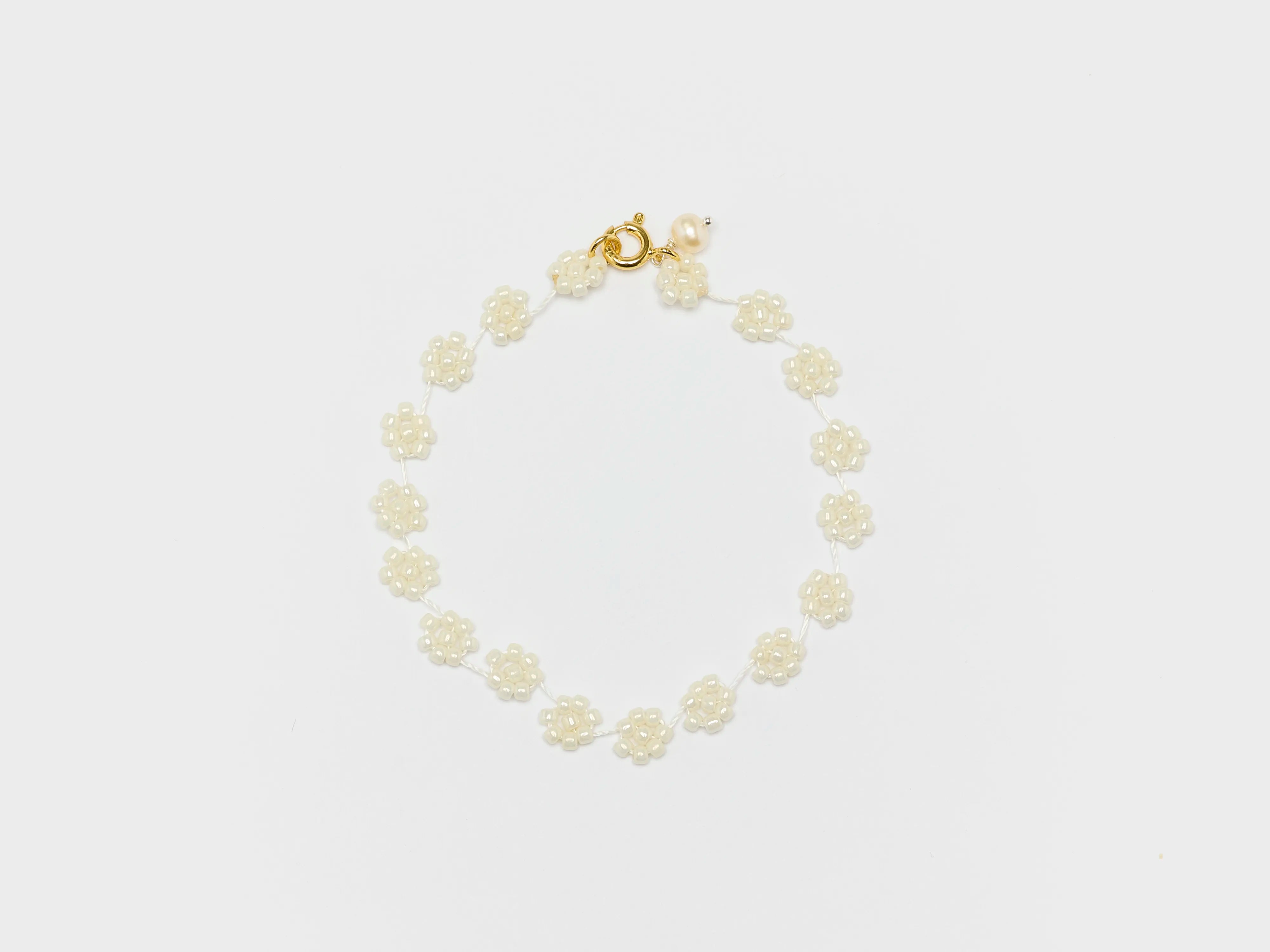 Simple Leather Bracelets-Fiori N° 01 Bracelet (242 / W / WHITE)