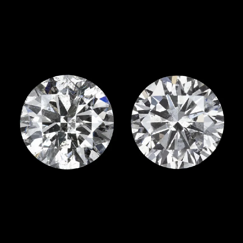 Bohemian Earrings-VG CUT 0.83ct E-F CLEAN NATURAL DIAMOND STUD EARRINGS ROUND BRILLIANT 3/4ct PAIR