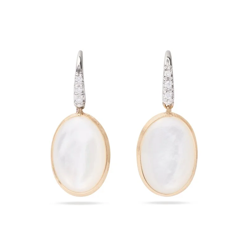 Minimalist Earrings-Siviglia Mother of Pearl Earrings