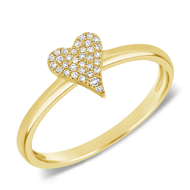 Heart Rings-Diamond Heart Fashion Ring