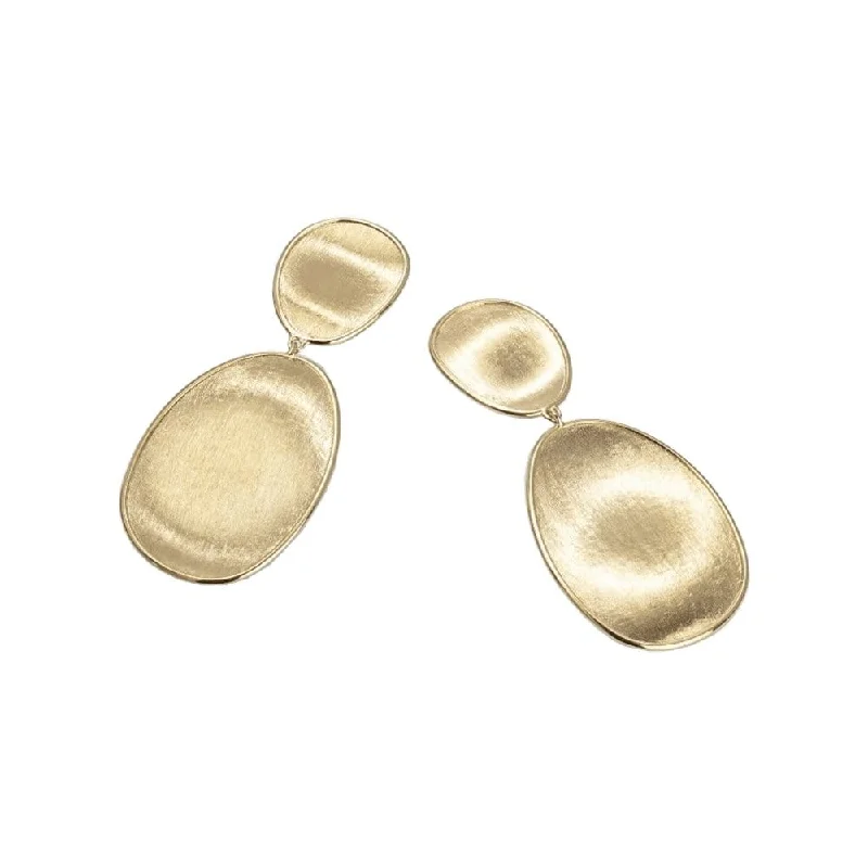 Modern Silver Earrings-Lunaria Small Double Drop Earrings