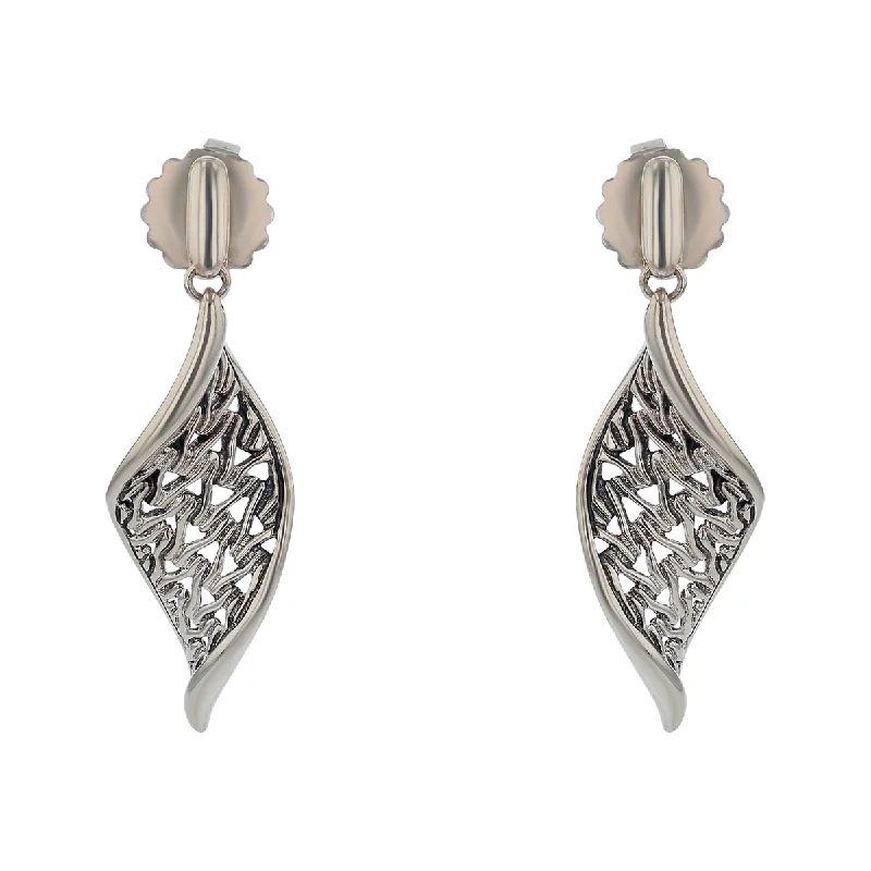 Intricate Earrings-John Hardy Classic Chain Drop Earrings in Sterling Silver