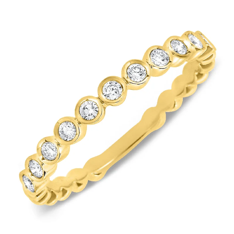 Floral Diamond Rings-3/4 Diamond Ring made in 14K Gold