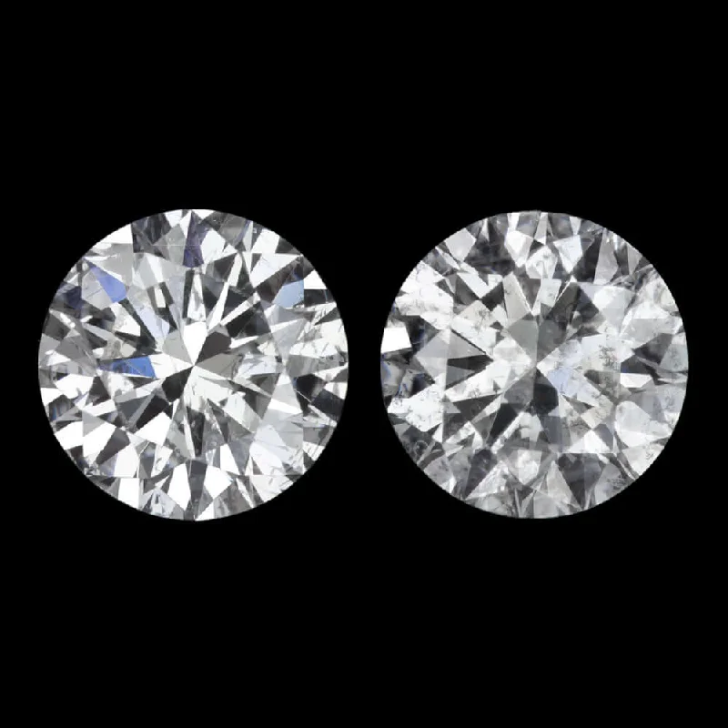 Casual Earrings-1.44ct VERY GOOD CUT NATURAL DIAMOND STUD EARRINGS MATCHING PAIR ROUND CLASSIC