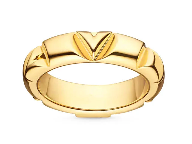 Narrow Band Rings-Louis Vuitton LV Volt Multi Ring, 18k Yellow Gold