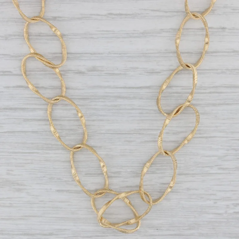 Simple Pendant Necklaces-Marco Bicego Marrakech Onde Coil Link Necklace 18k Yellow Gold 17"