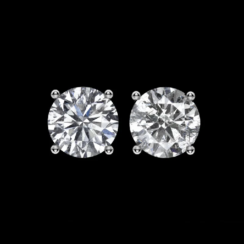 Black Earrings-VG CUT 0.88ct E-F CLEAN NATURAL DIAMOND STUD EARRINGS ROUND 3/4ct 1 CARAT PAIR