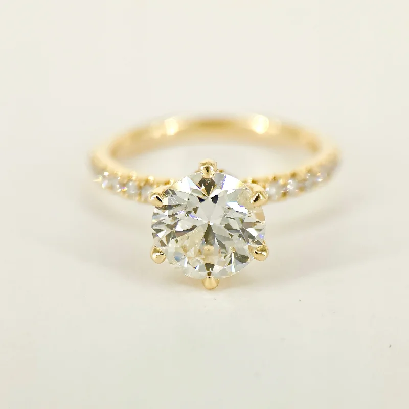 Two-Stone Rings-2.50 Carat Lab-Grown Diamond Engagement Ring