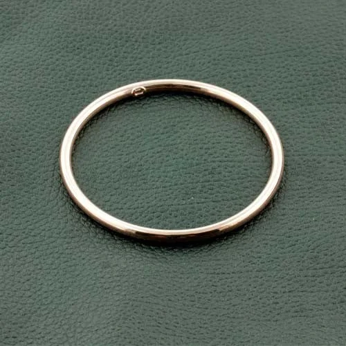 Silver Bangles with Enamel-Rose Gold Plated Bangle Bracelet