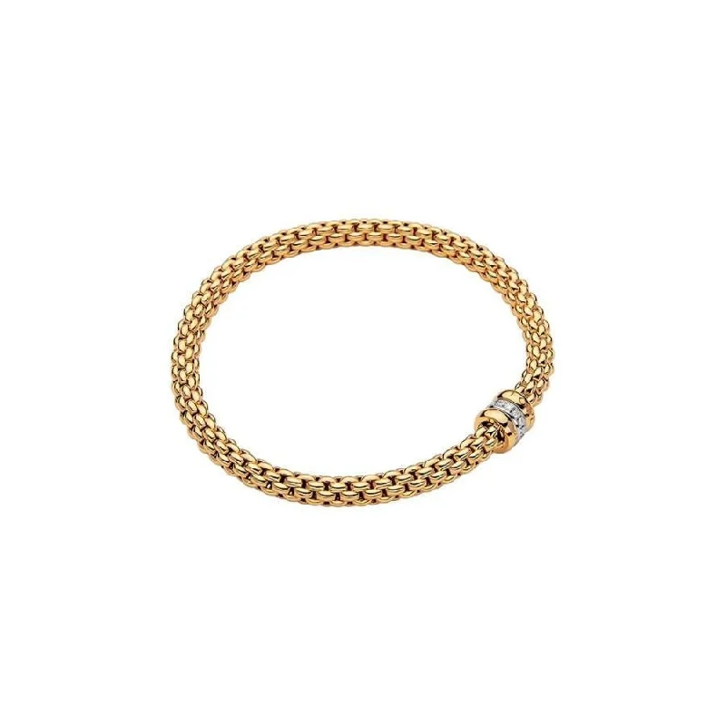 Adjustable Gold Bracelets-Solo Bracelet - 18ct Yellow gold