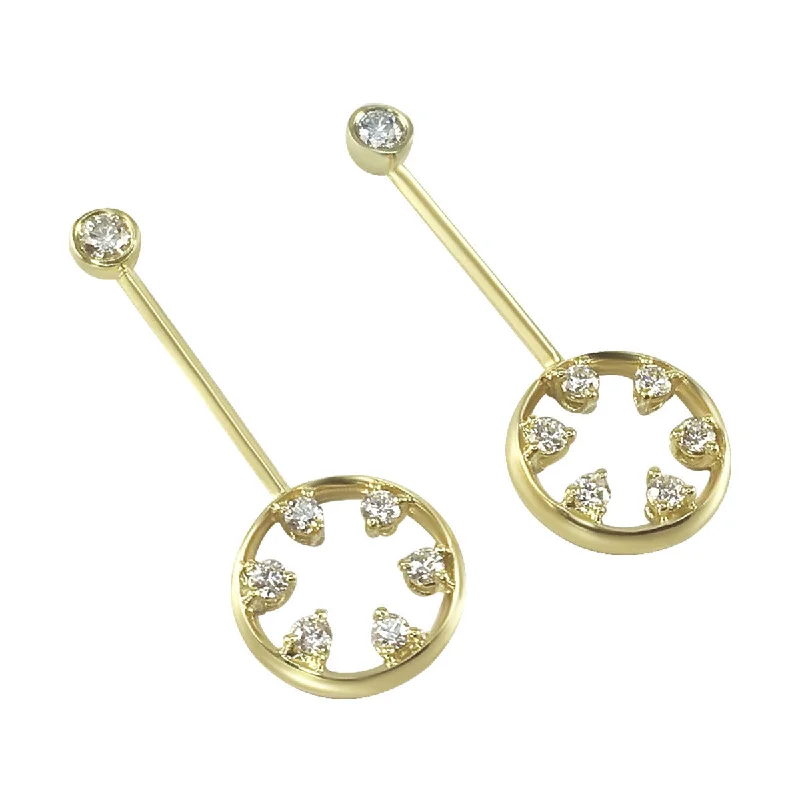 Pearl Earrings-Starwheel Earrings