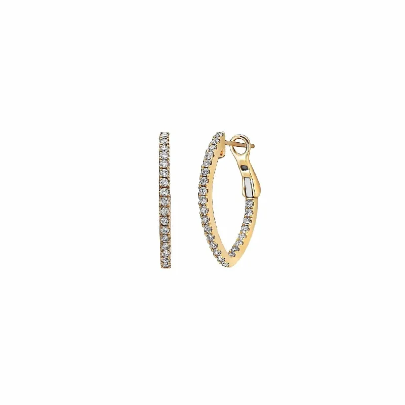 Occasion Earrings-Precious Pastel Diamond V Hoop Earrings