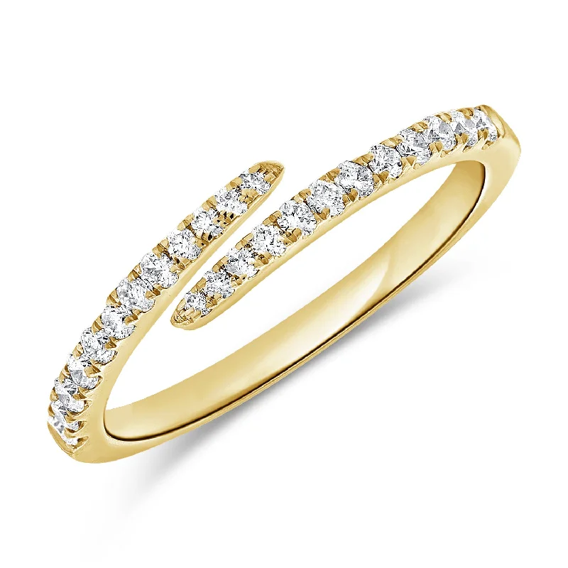 Luxury Wedding Rings-Timeless Diamond Wrap Ring