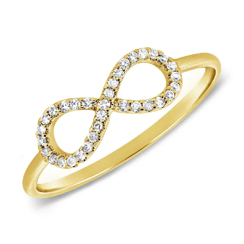 Vintage Engagement Rings-Diamond Infinity Ring