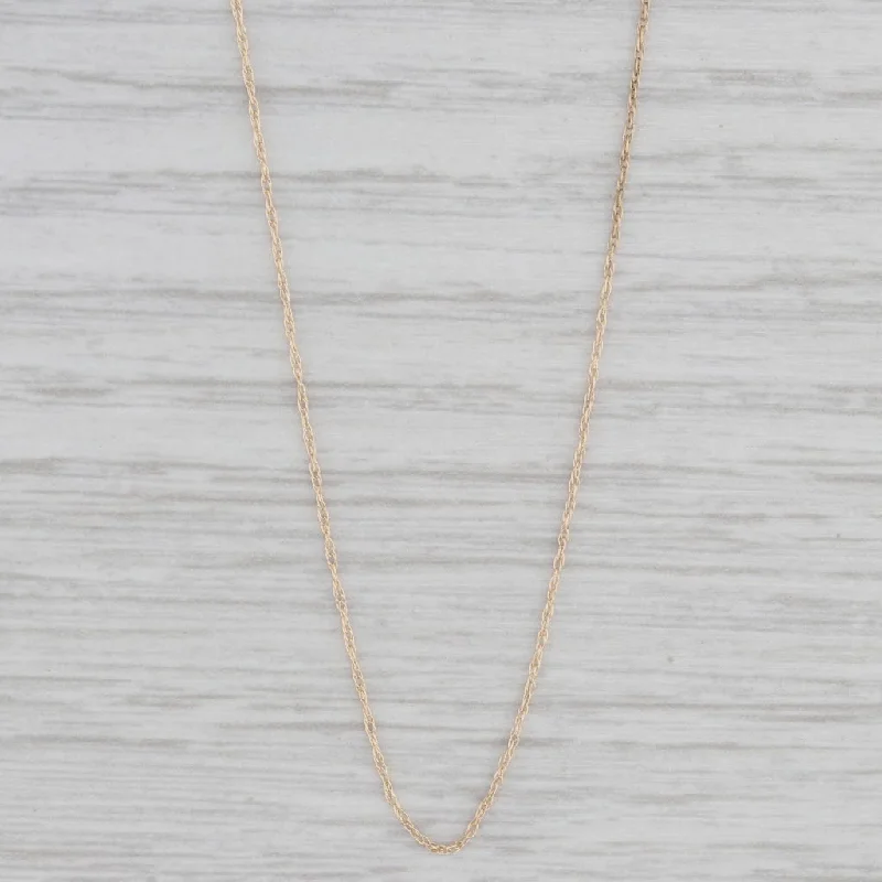 Zodiac Necklaces-18" 0.6mm Fine Rope Chain Necklace 14k Yellow Gold