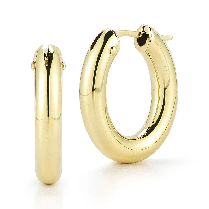 Elegant Stud Earrings-Oval Hoop Earrings