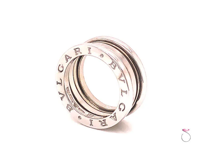 Signet Rings-Bvlgari B.Zero 1 18K White Gold 3 Band Ring