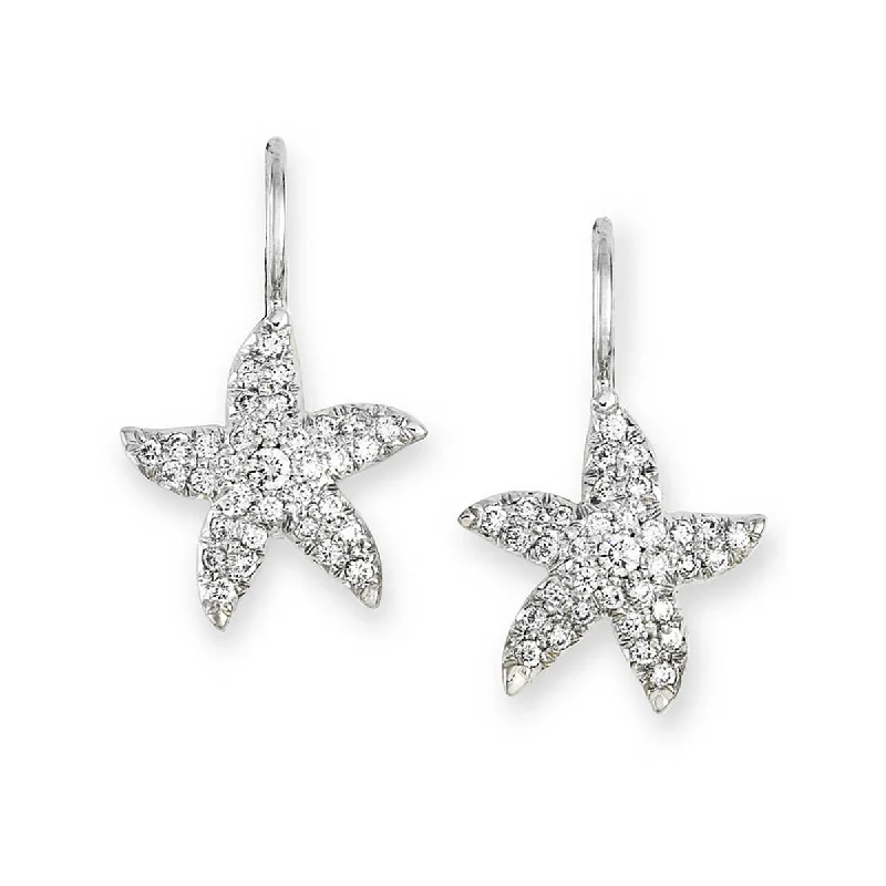 Contemporary Earrings-Tiny Starfish Earrings