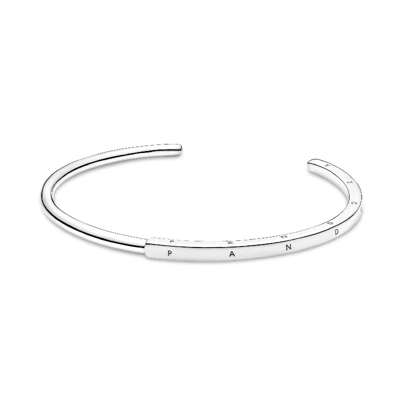 Vintage Silver Bangles-Pandora Signature I-D bangle 599493C00