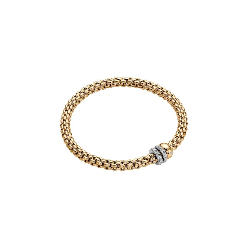 Stretch Bracelets-Solo Bracelet - 18ct Yellow gold