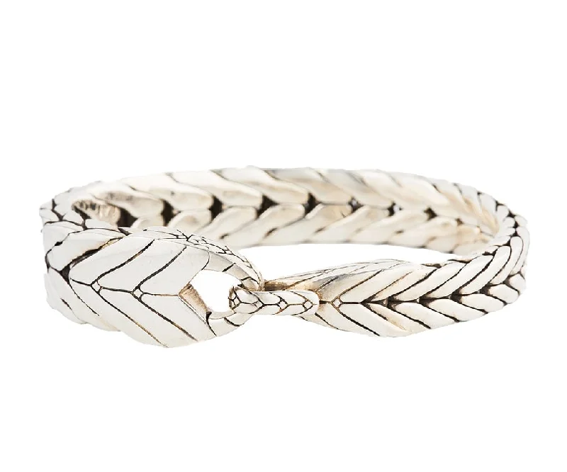 Traditional Wedding Bangles-John Hardy Modern Chain Solid Bangle Bracelet in Sterling