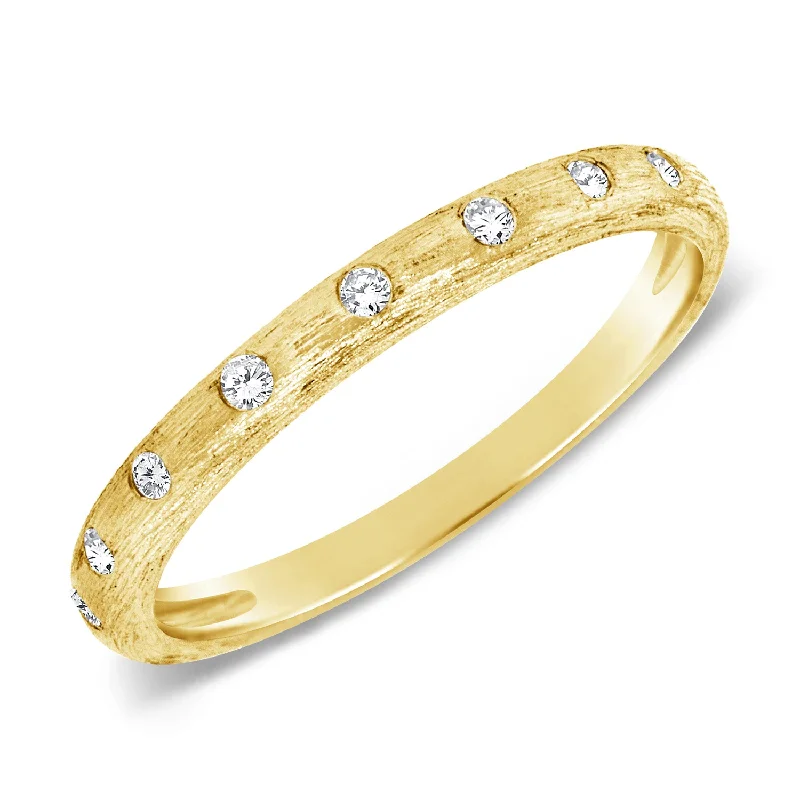 Men's Fashion Rings-Bezel & Channel Set Diamond Ring made in 14K Gold