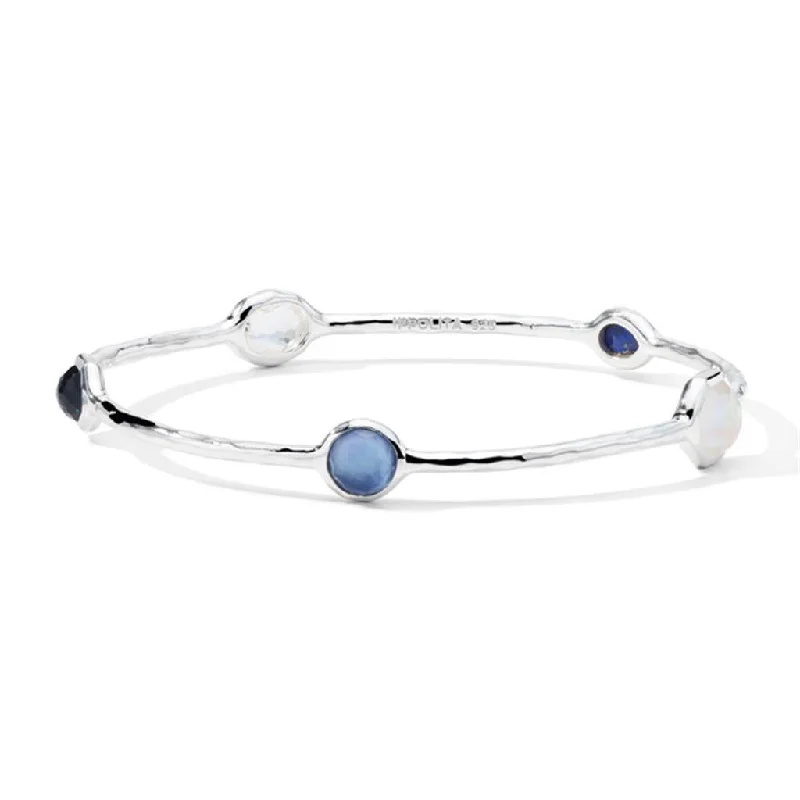 Traditional Bridal Bangles-Ippolita Sterling Silver Rock Candy Multi-Stone Bangle Bracelet