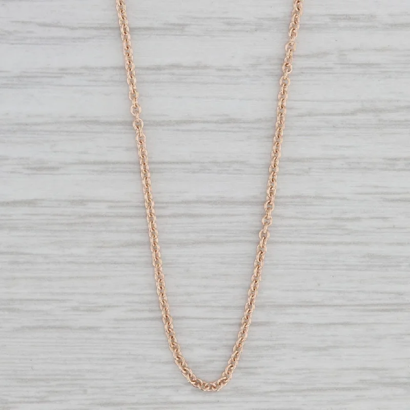 Spiral Necklaces-18" Cable Chain Necklace 10k Yellow Gold 1mm